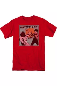 Футболка с коротким рукавом для взрослых с изображением Брюса Ли Gildan, красный