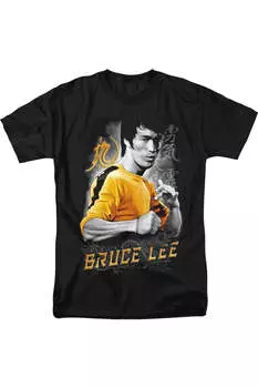 Футболка с коротким рукавом для взрослых с изображением желтого дракона Брюса Ли Gildan