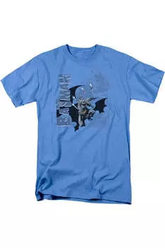 Футболка с коротким рукавом для взрослых с изображением метательных лезвий Бэтмена Gildan, цвет carolina blue