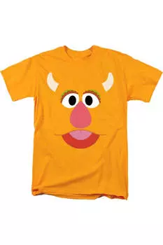 Футболка с коротким рукавом для взрослых с изображением Фредди из сериала «Улица Сезам» Gildan, золотой