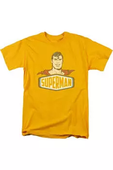 Футболка с коротким рукавом для взрослых с надписью «Знак Супермена DC Comics» Gildan, золотой