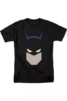 Футболка с коротким рукавом для взрослых с изображением головы летучей мыши Бэтмена Gildan, черный