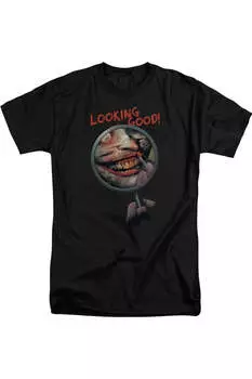 Футболка с коротким рукавом для взрослых с надписью «Бэтмен выглядит хорошо» Gildan, черный