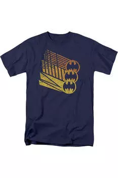 Футболка с коротким рукавом для взрослых с изображением Бэтмена и летучей мыши Gildan, темно-синий