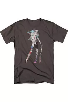 Футболка с коротким рукавом для взрослых с изображением сцены Бэтмена Gildan, цвет charcoal