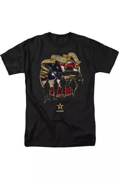 Футболка с коротким рукавом для взрослых US ARMY Duty Honor Country Gildan, черный