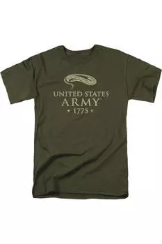 Футболка с коротким рукавом для взрослых US ARMY Well Defend Gildan, хаки