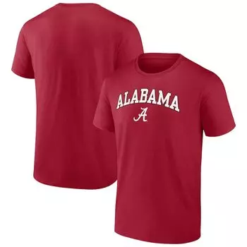 Футболка с коротким рукавом Fanatics Branded Alabama Crimson Tide, малиновый