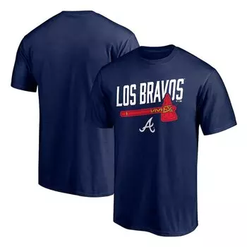Футболка с коротким рукавом Fanatics Branded Atlanta Braves, нави