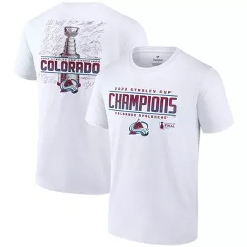 Футболка с коротким рукавом Fanatics Branded Colorado Avalanche, белый