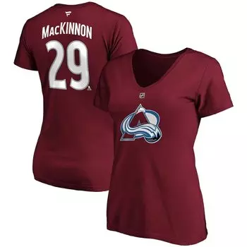 Футболка с коротким рукавом Fanatics Branded Colorado Avalanche, бордовый