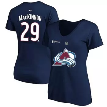 Футболка с коротким рукавом Fanatics Branded Colorado Avalanche, нави