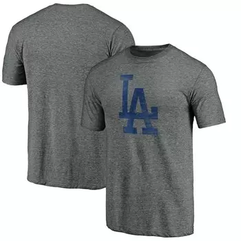 Футболка с коротким рукавом Fanatics Branded Los Angeles Dodgers, серый
