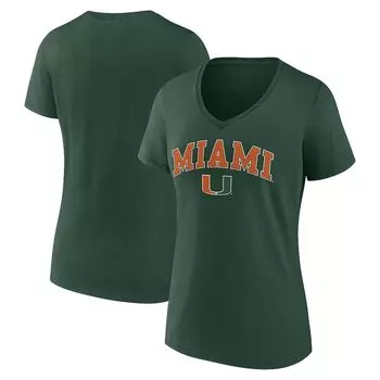 Футболка с коротким рукавом Fanatics Branded Miami Hurricanes, зеленый