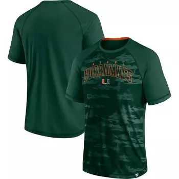 Футболка с коротким рукавом Fanatics Branded Miami Hurricanes, зеленый