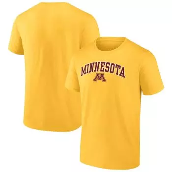 Футболка с коротким рукавом Fanatics Branded Minnesota Golden Gophers, золотой