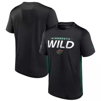 Футболка с коротким рукавом Fanatics Branded Minnesota Wild, черный