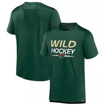 Футболка с коротким рукавом Fanatics Branded Minnesota Wild, зеленый