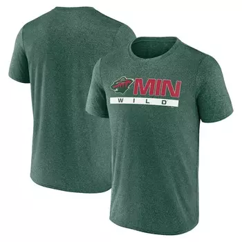 Футболка с коротким рукавом Fanatics Branded Minnesota Wild, зеленый