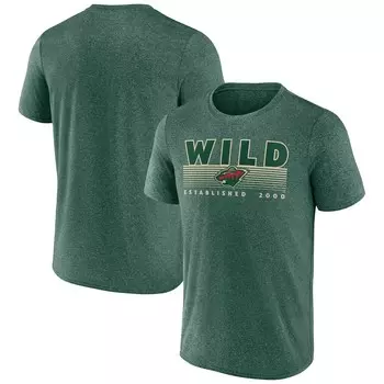 Футболка с коротким рукавом Fanatics Branded Minnesota Wild, зеленый