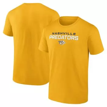 Футболка с коротким рукавом Fanatics Branded Nashville Predators, золотой