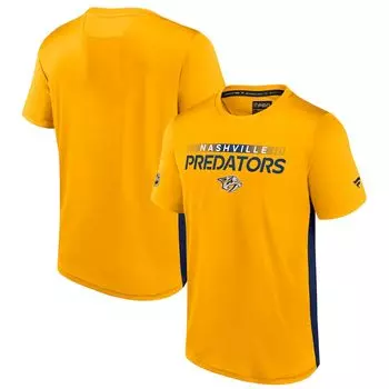 Футболка с коротким рукавом Fanatics Branded Nashville Predators, золотой