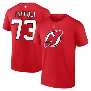 Футболка с коротким рукавом Fanatics Branded New Jersey Devils, красный