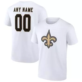 Футболка с коротким рукавом Fanatics Branded New Orleans Saints, белый