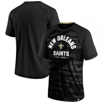 Футболка с коротким рукавом Fanatics Branded New Orleans Saints, черный