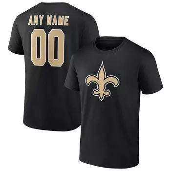 Футболка с коротким рукавом Fanatics Branded New Orleans Saints, черный