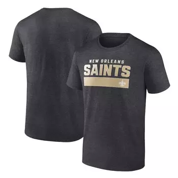 Футболка с коротким рукавом Fanatics Branded New Orleans Saints, угольный