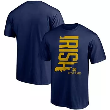 Футболка с коротким рукавом Fanatics Branded Notre Dame Fighting Irish, нави