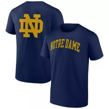 Футболка с коротким рукавом Fanatics Branded Notre Dame Fighting Irish, нави