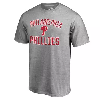 Футболка с коротким рукавом Fanatics Branded Philadelphia Phillies, пепельный