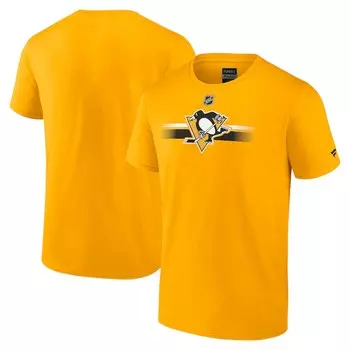 Футболка с коротким рукавом Fanatics Branded Pittsburgh Penguins, золотой