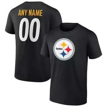 Футболка с коротким рукавом Fanatics Branded Pittsburgh Steelers, черный