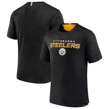 Футболка с коротким рукавом Fanatics Branded Pittsburgh Steelers, черный