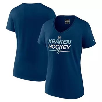 Футболка с коротким рукавом Fanatics Branded Seattle Kraken, синий