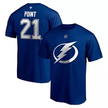Футболка с коротким рукавом Fanatics Branded Tampa Bay Lightning, синий