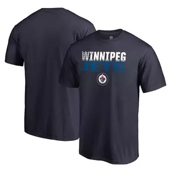 Футболка с коротким рукавом Fanatics Branded Winnipeg Jets, нави