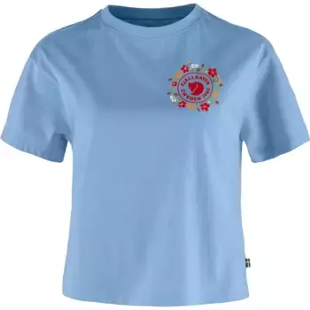 Футболка с коротким рукавом Fjllrven Fjllblomster Logo, синий
