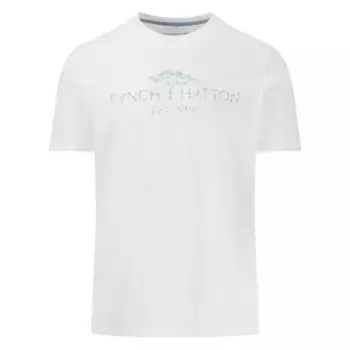 Футболка с коротким рукавом Fynch Hatton 15031310 Artwork, белый
