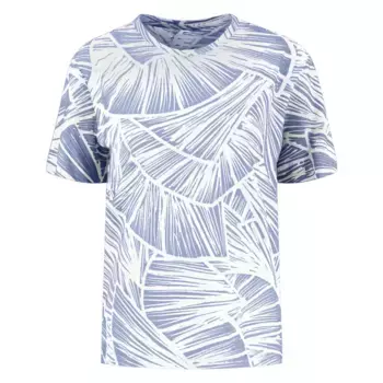 Футболка с коротким рукавом Fynch Hatton Slub Aop Shell, синий