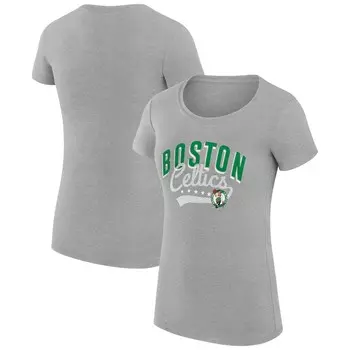 Футболка с коротким рукавом G-III 4Her by Carl Banks Boston Celtics, серый