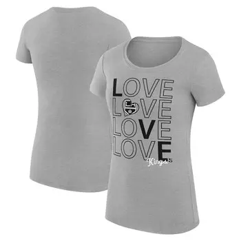 Футболка с коротким рукавом G-III 4Her by Carl Banks Los Angeles Kings, серый