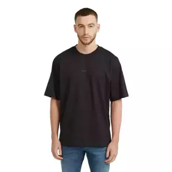 Футболка с коротким рукавом G-Star Logo Loose Fit Boxy, черный