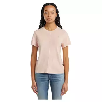 Футболка с коротким рукавом G-Star Overdyed Front Seam, розовый