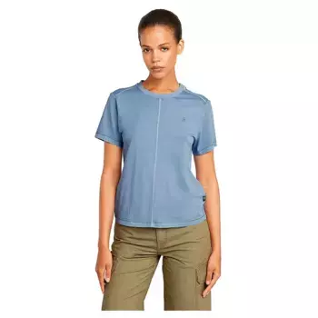 Футболка с коротким рукавом G-Star Overdyed Front Seam, синий