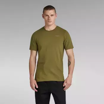 Футболка с коротким рукавом G-Star Slim Base, зеленый