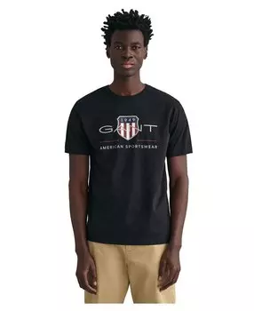 Футболка с коротким рукавом Gant Archive Shield Regular Fit, коричневый